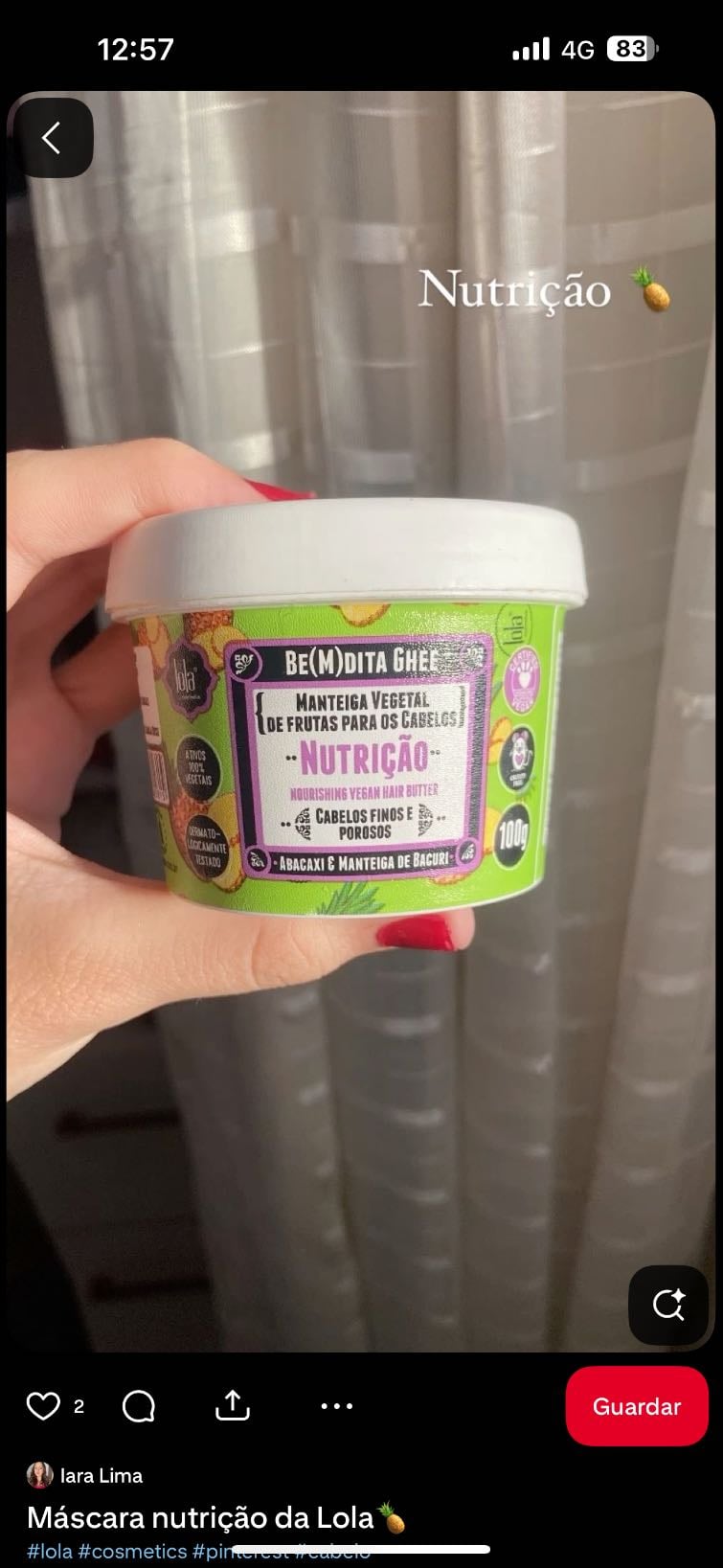 Mascarilla Lola cosmétics