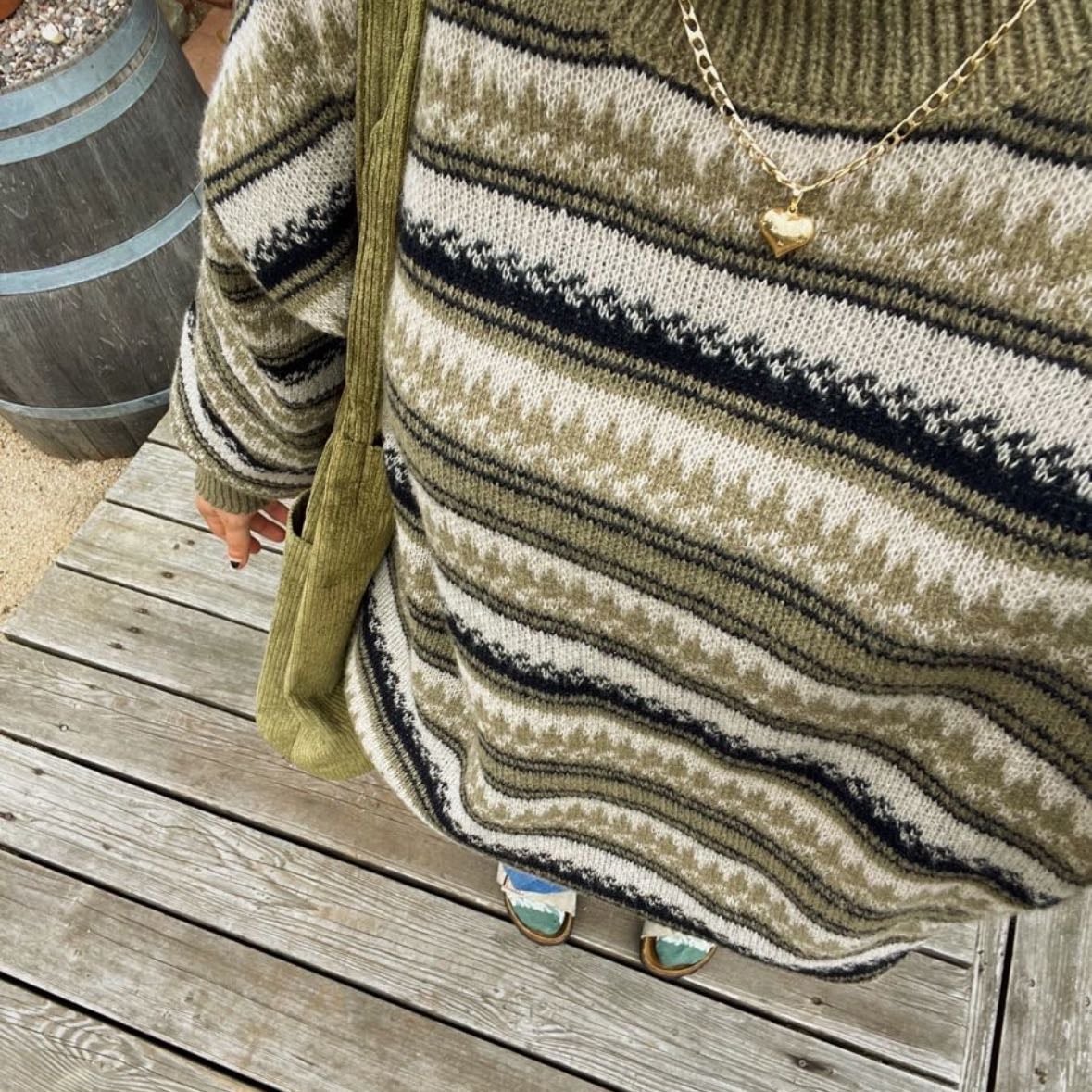 Chunky Sweater - thrifted, poshmark