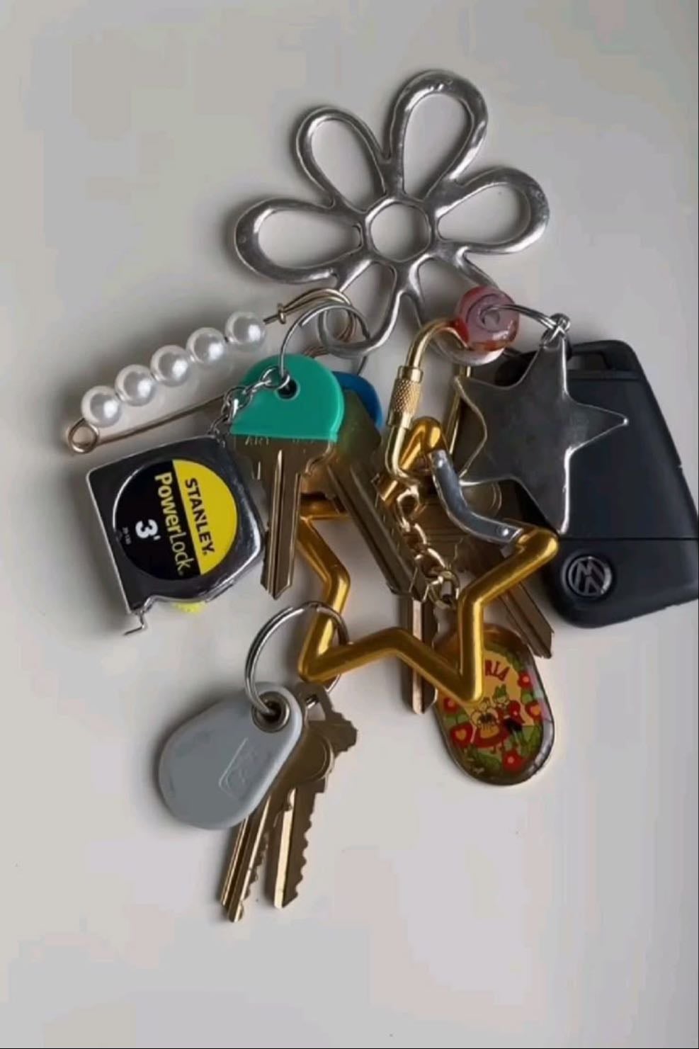 My keys - For my locker, to school and home