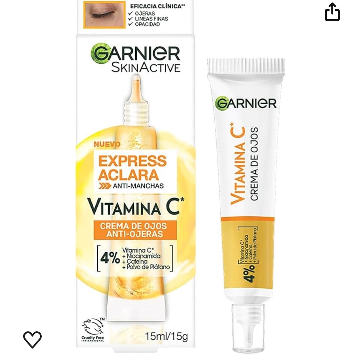 Garnier express aclara - Crema de ojos