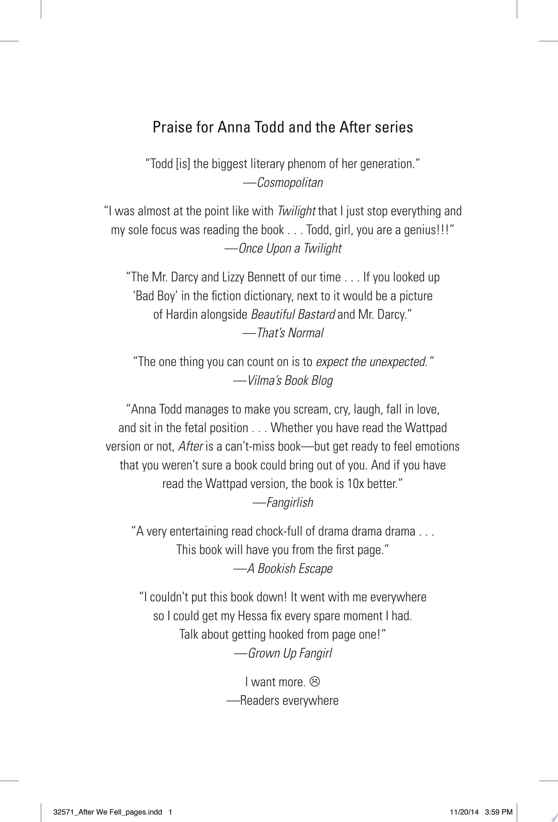 After We Fell - Anna Todd · 2014