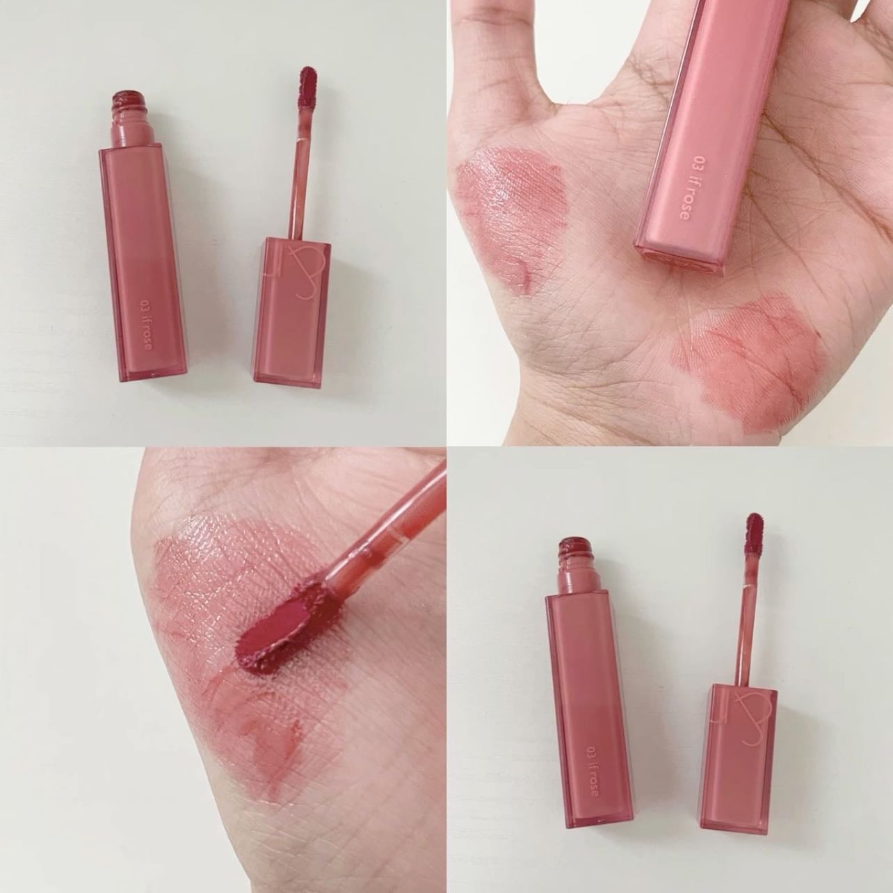 Romand 03 if rose - Me encantó se acaba súper rápido y se seca más rápido en los labios más q la juice está es efecto water:3