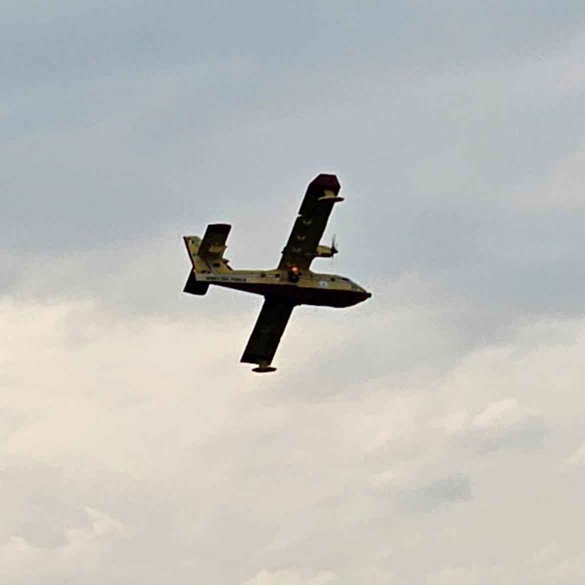 Water plane - I saw this plane last year in Italy. It was really hot and I’m assuming there was a fire as this gorgeous plane came and collected water from the lake.