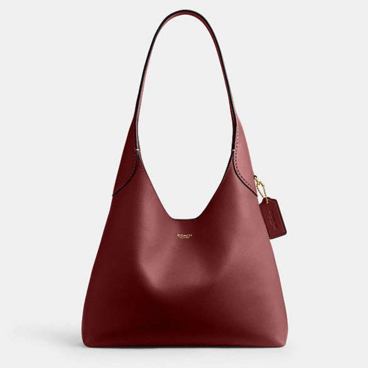 Coach - Brooklyn Shoulder Bag 28 (Brass/Dark Ruby)