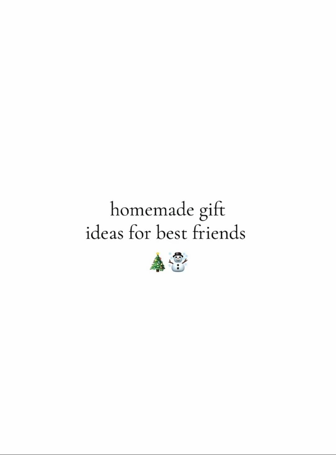 homemade gift ideas
