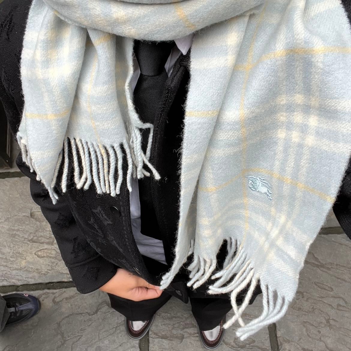 Light Blue Scarf - BURBERRY