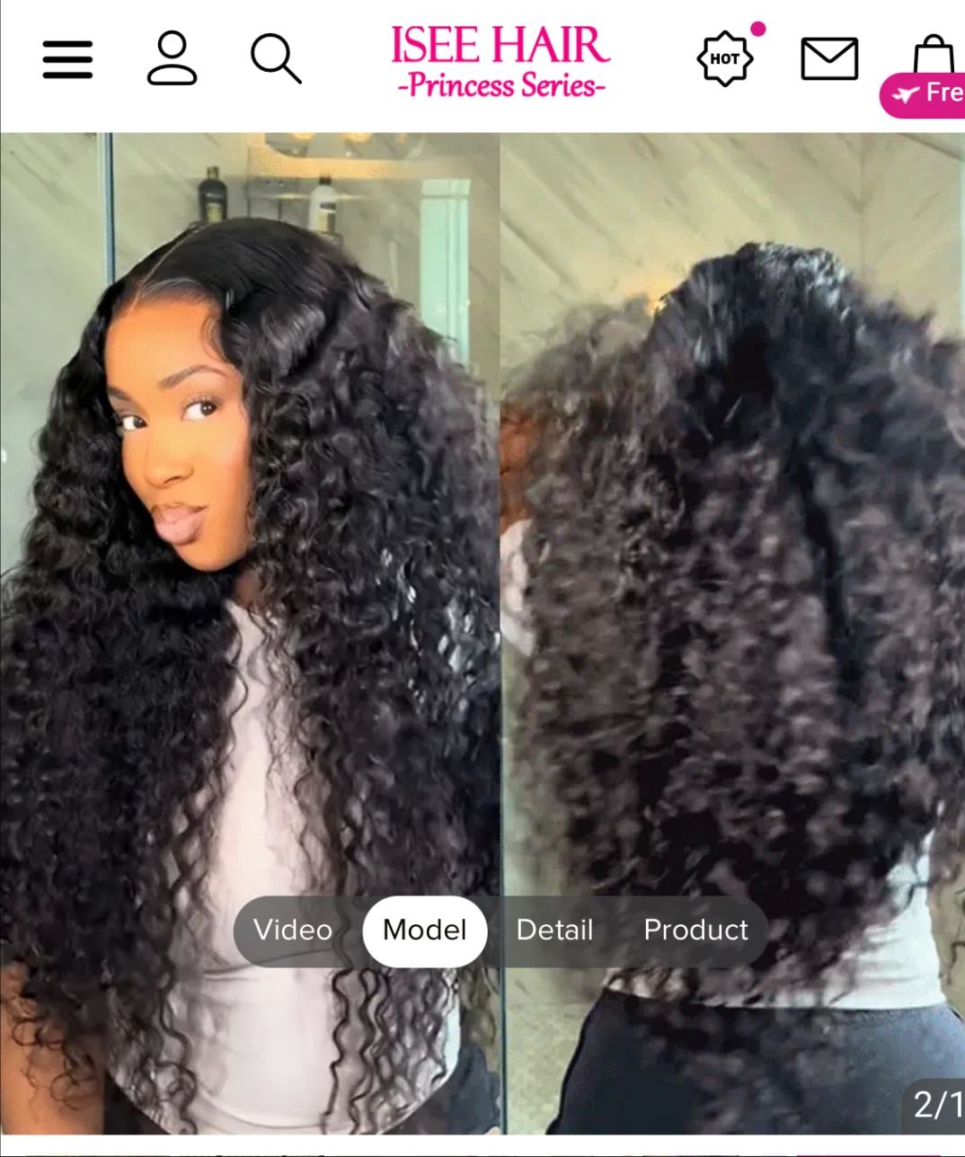 ISEE M-Cap Wear Go Water Wave 9x6 Pre-Bleached Tiny Knots Pre-Plucked HD Lace Glueless Wig