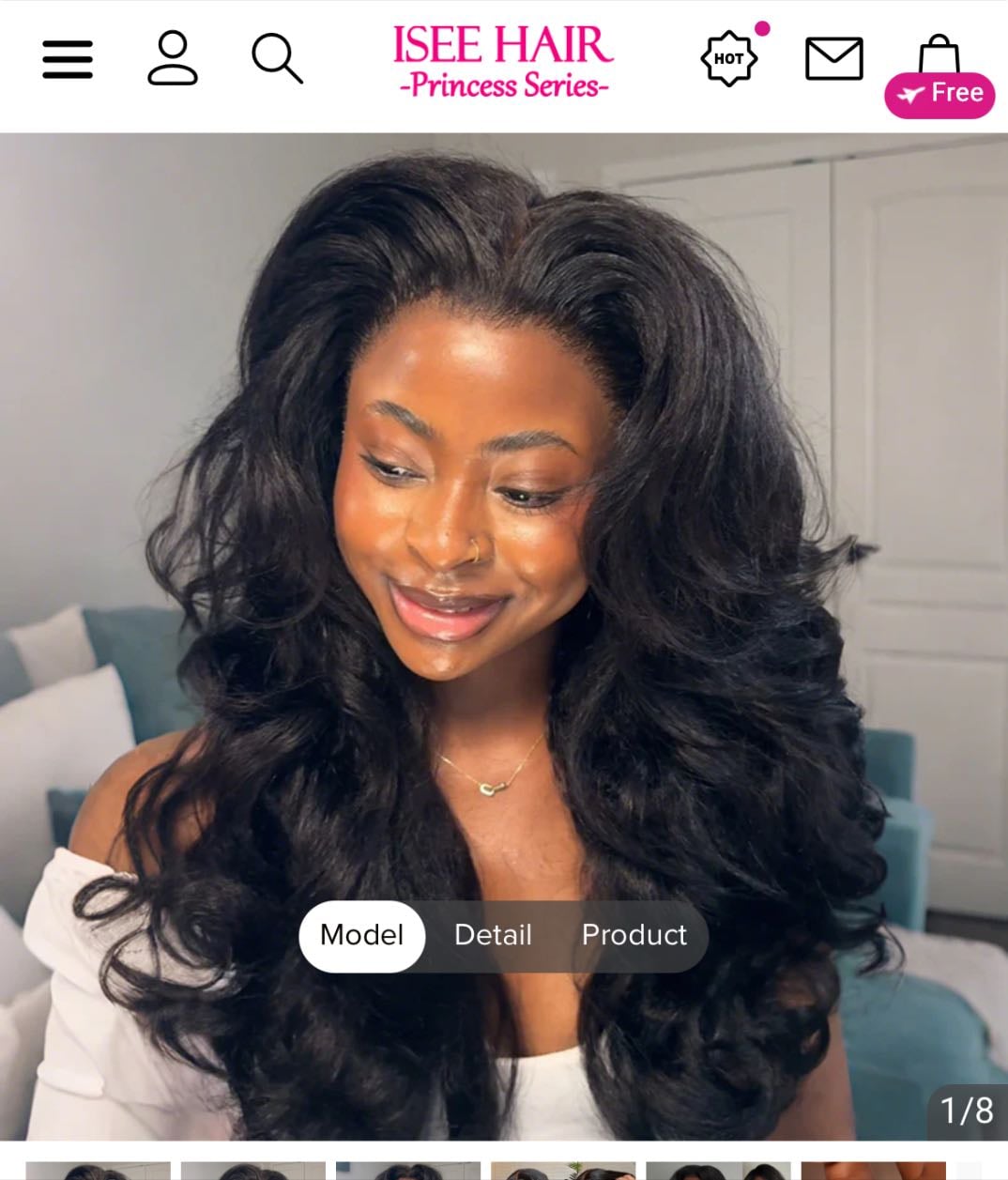 ISEE New In 13x6 Wear Go Kinky Straight Layered Cut Glueless Wig BD Lace Pre-Cut Lace Front Wig Real Ear To Ear With Invisi Draw-string Wig