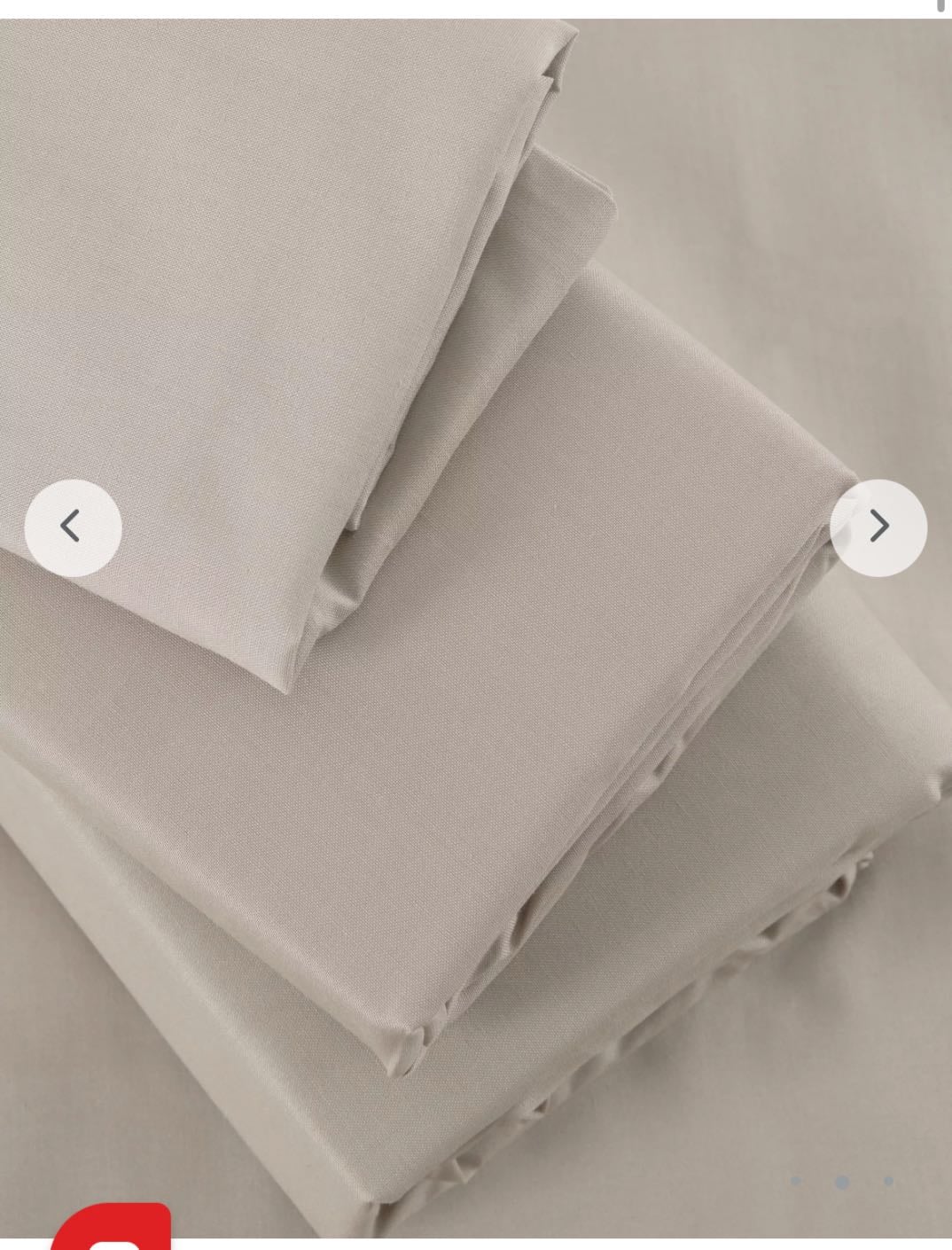 200 Thread Count Extra Length Extra Depth Fitted Oatmeal