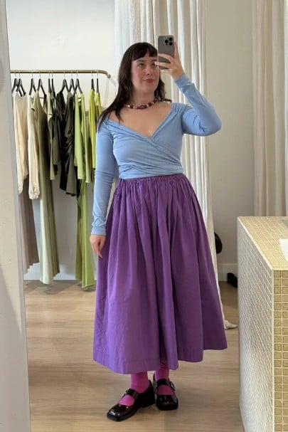 DIY drawstring skirt - free, lena