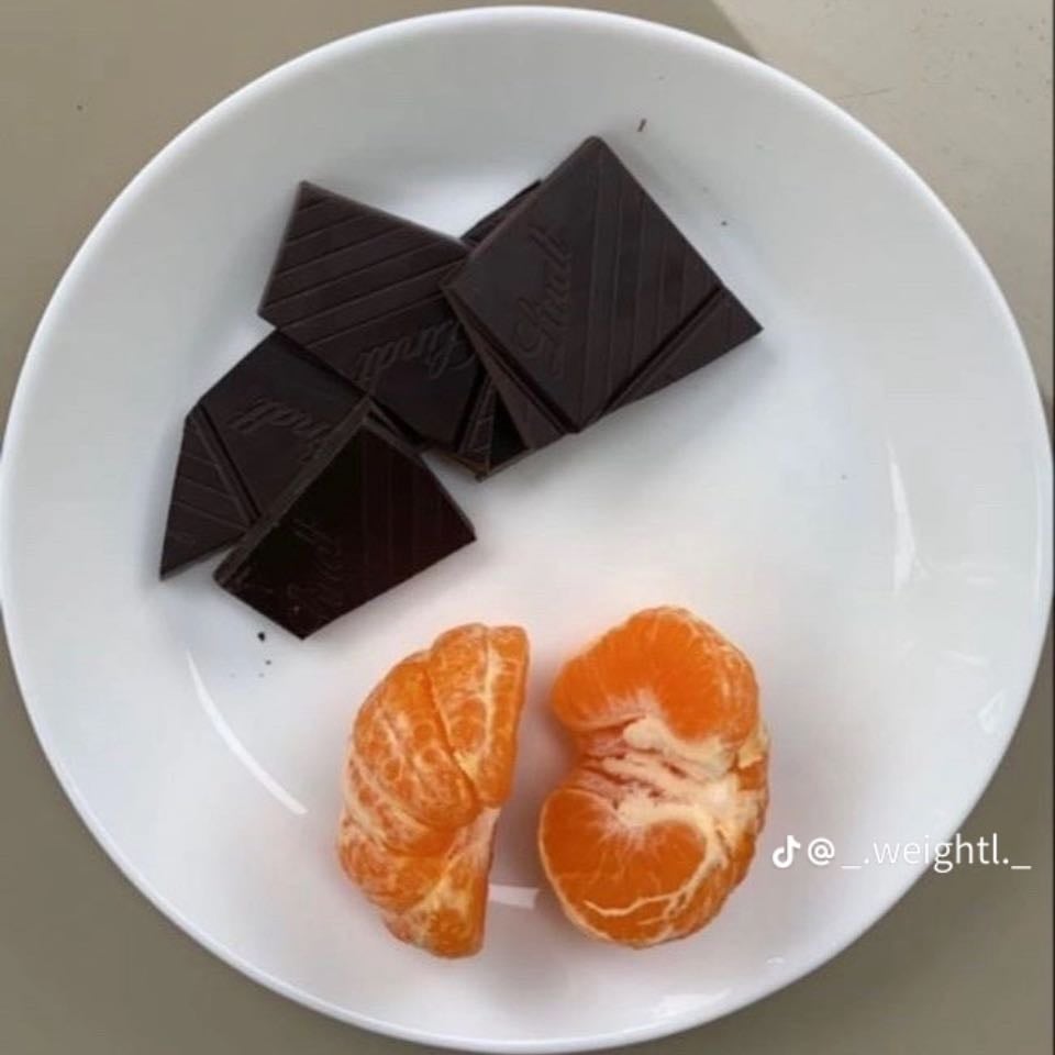 Mandarina y chocolate negros