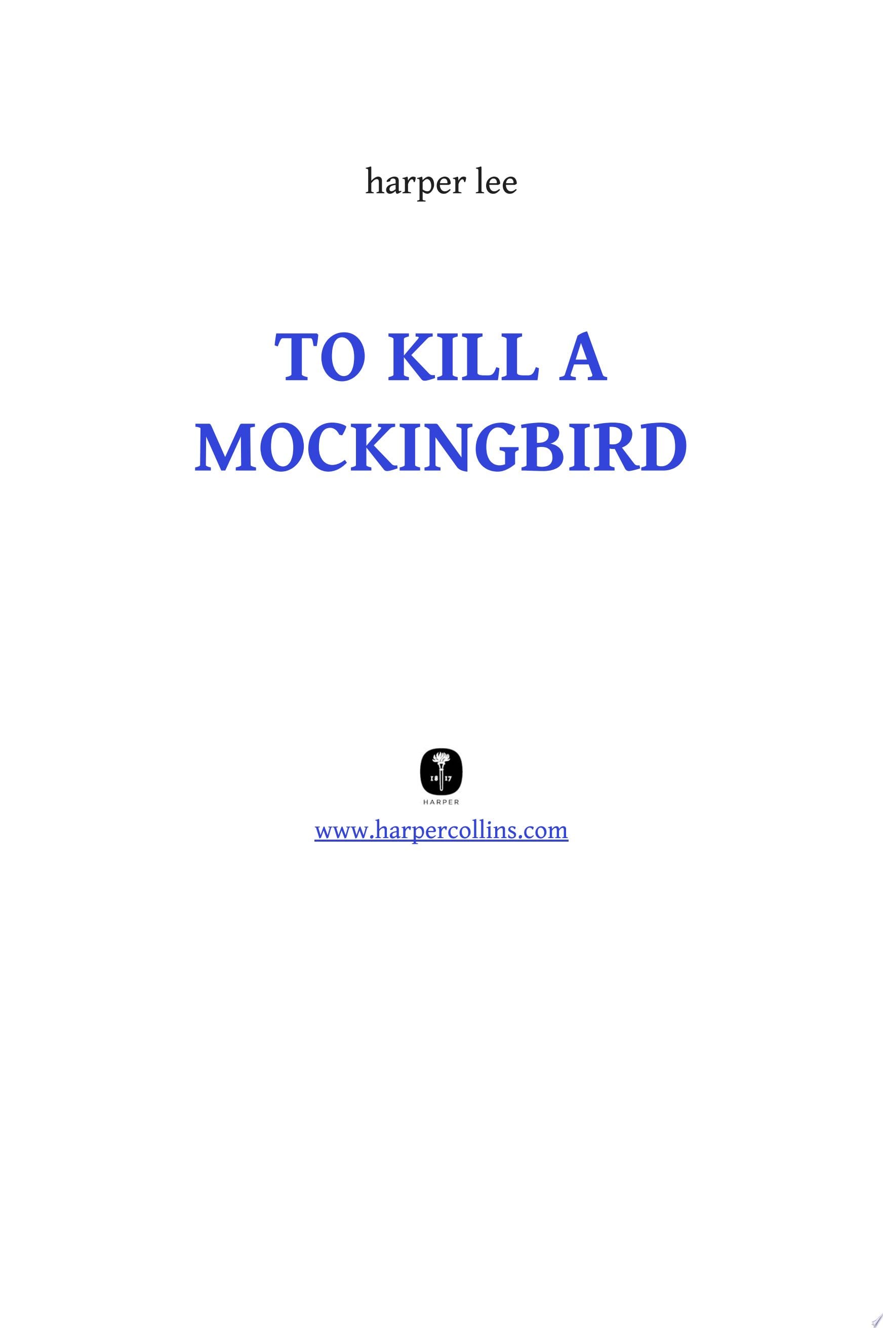 To Kill a Mockingbird - Harper Lee · 2014