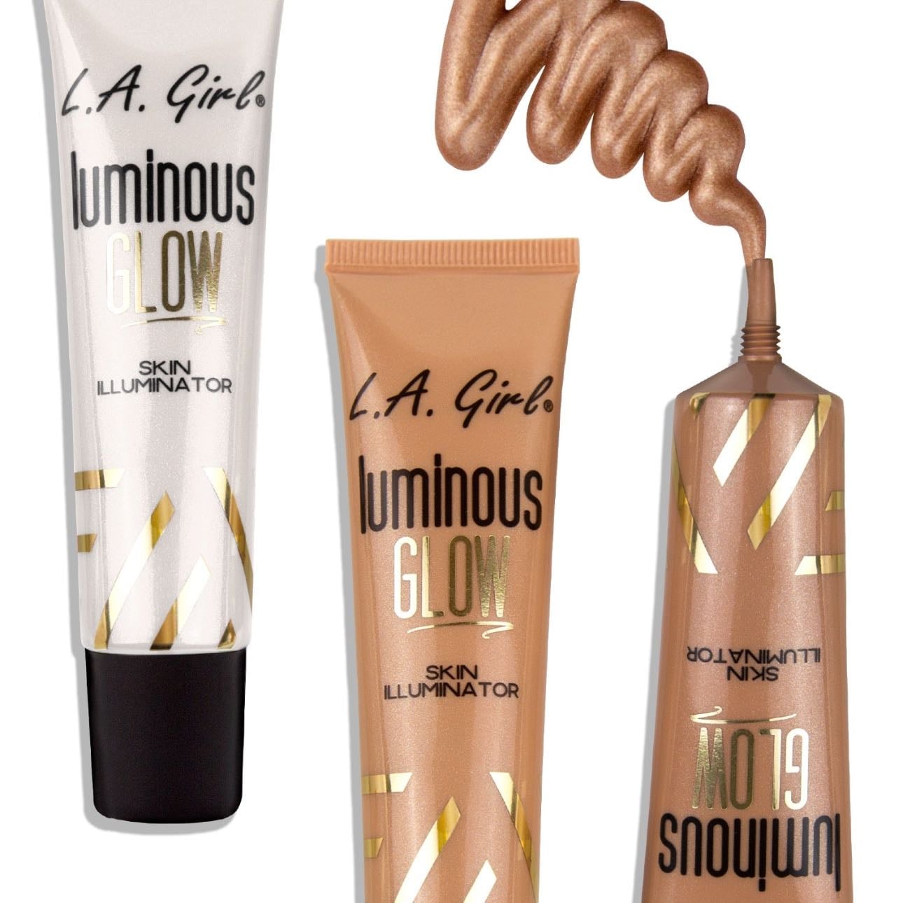 La girl luminous glow