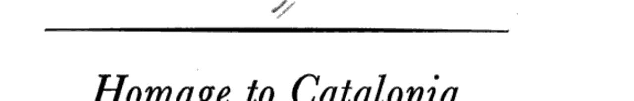 Homage to Catalonia - George Orwell · 1966