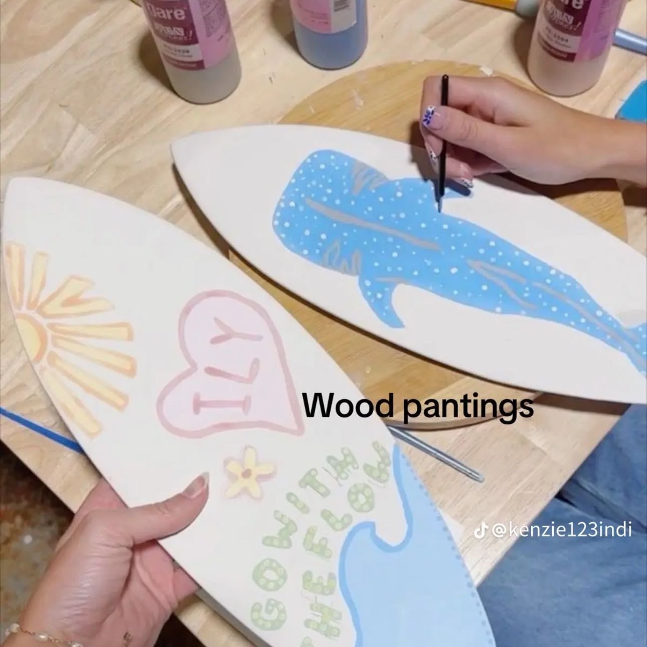 Wood paintings🩵