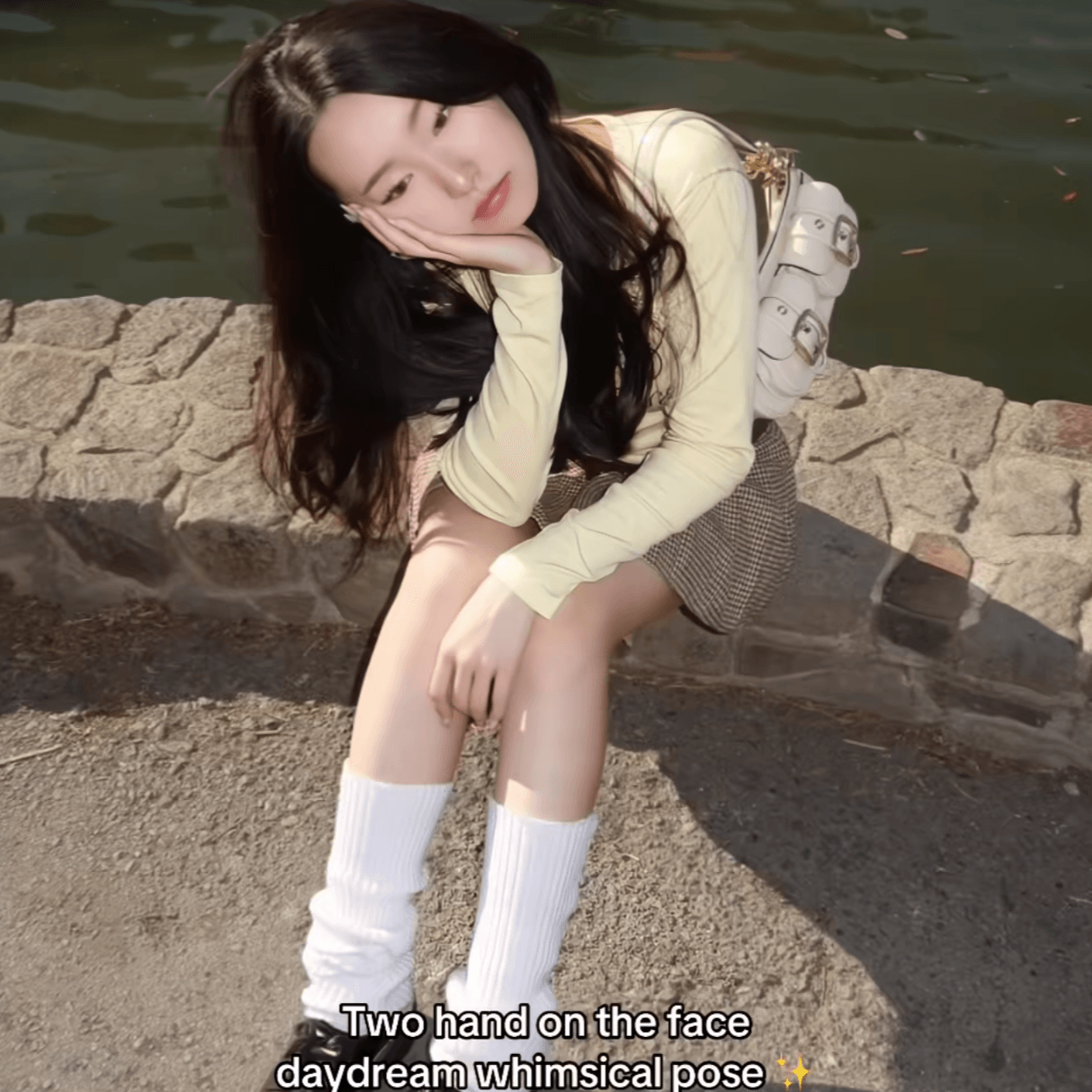 Sit on sidewalk