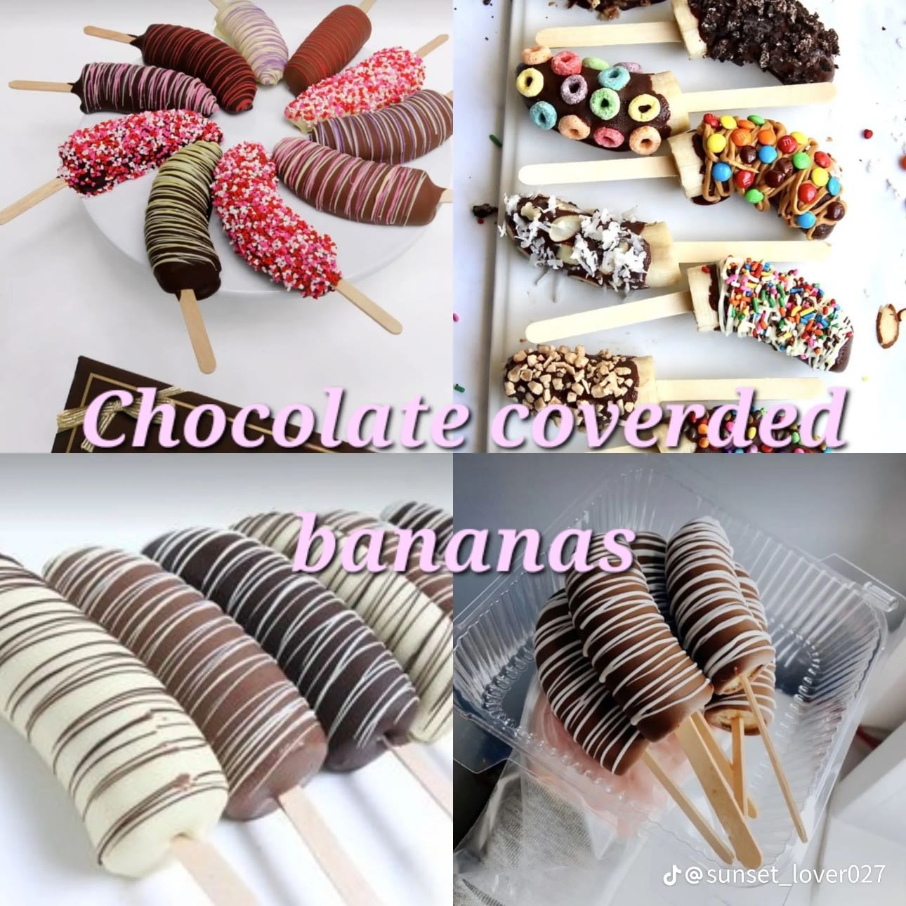 Chocolate covered bananas