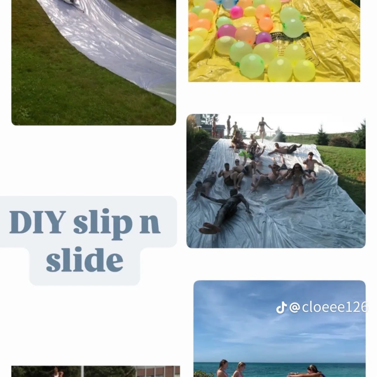 DIY slip and slide