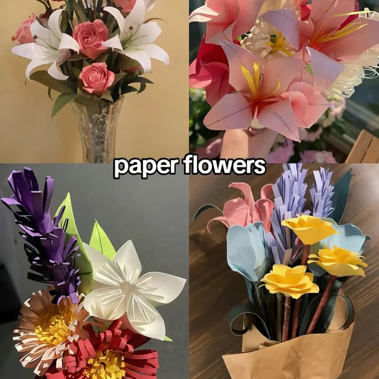 Paper flowers
