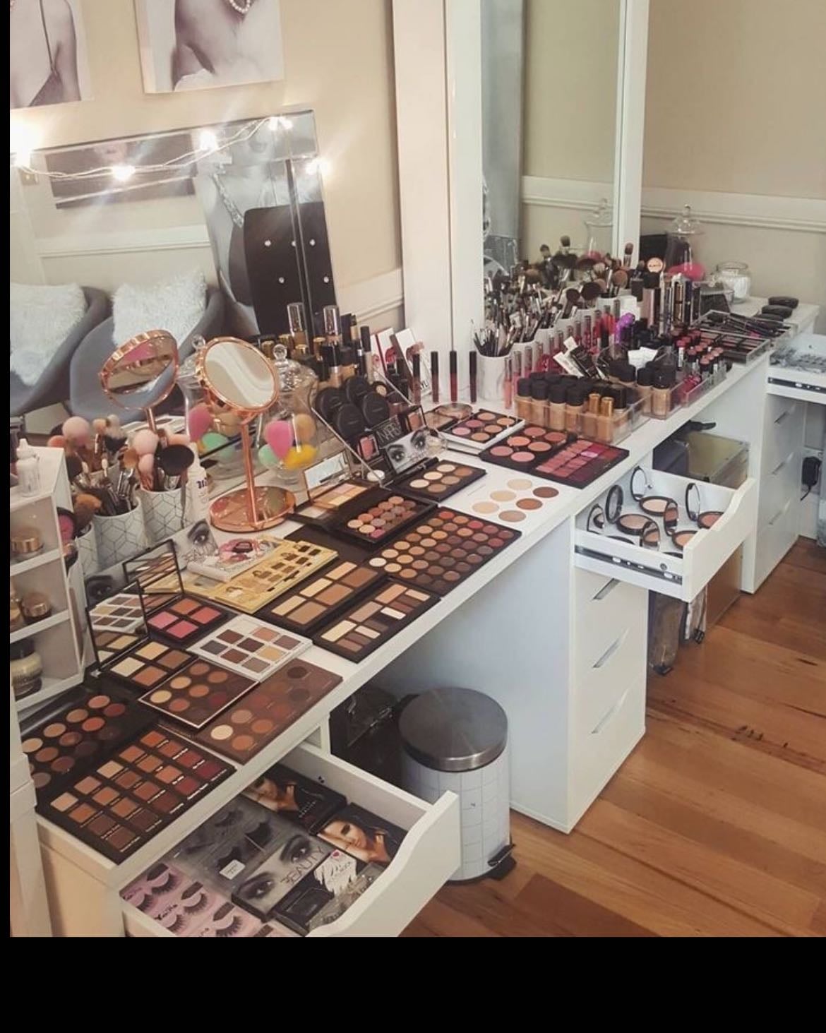 no makeup artist - i’ll probably just do my own