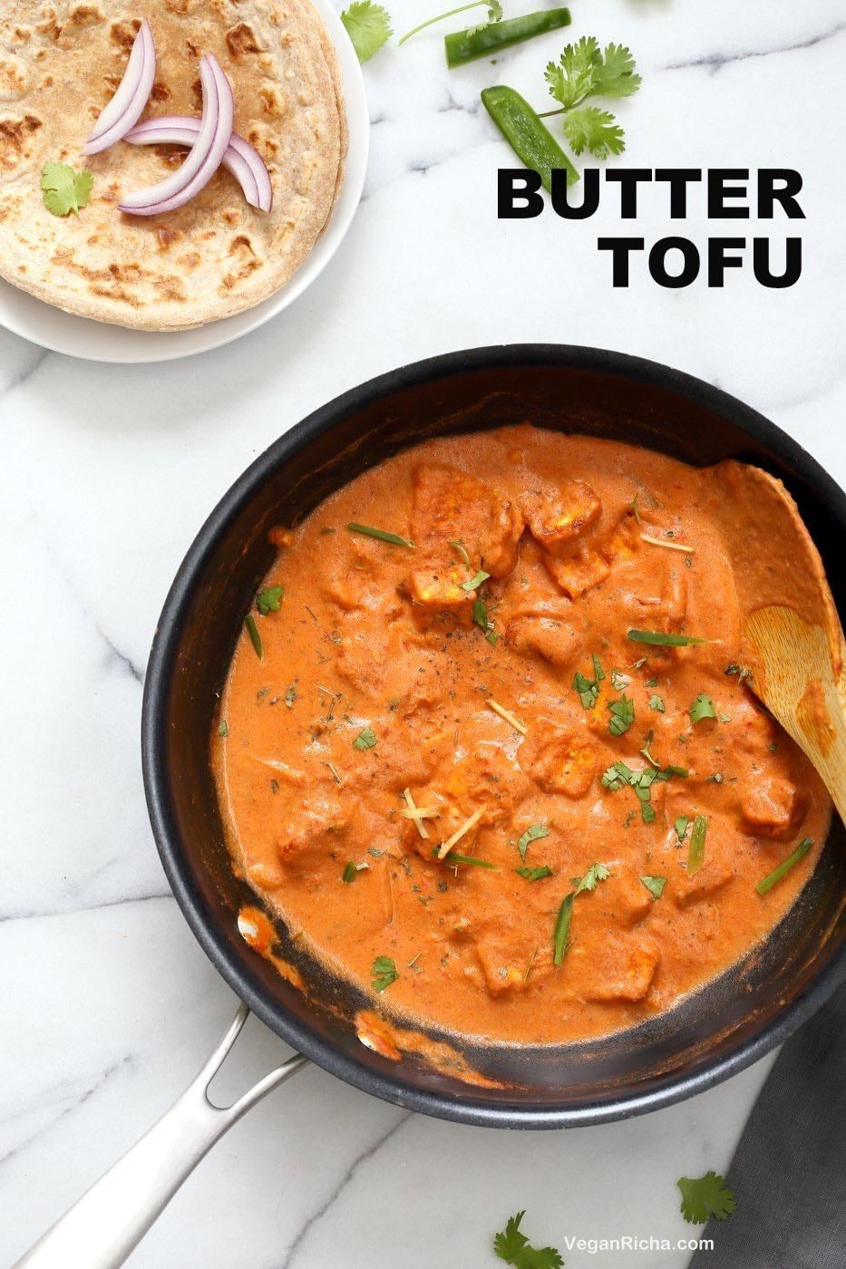 Indian Butter Tofu Paneer - Tofu Butter Masala Recipe - Vegan Richa