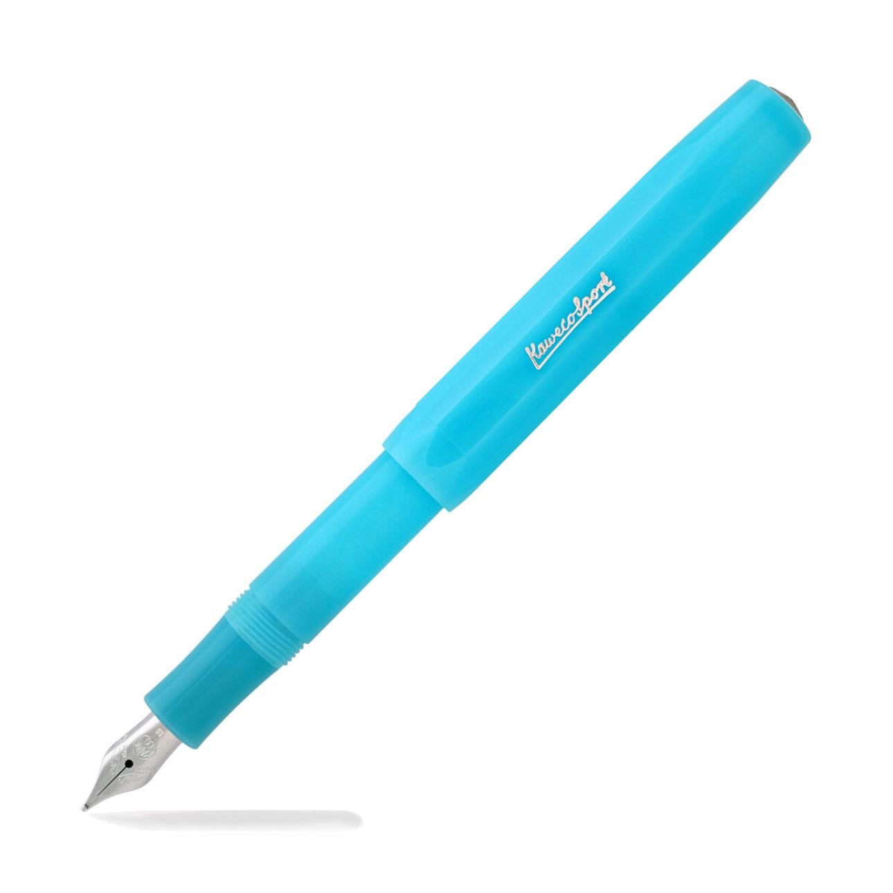 Frosted Sport Fountain Pen (Blueberry, Fine Nib) - by Kaweco