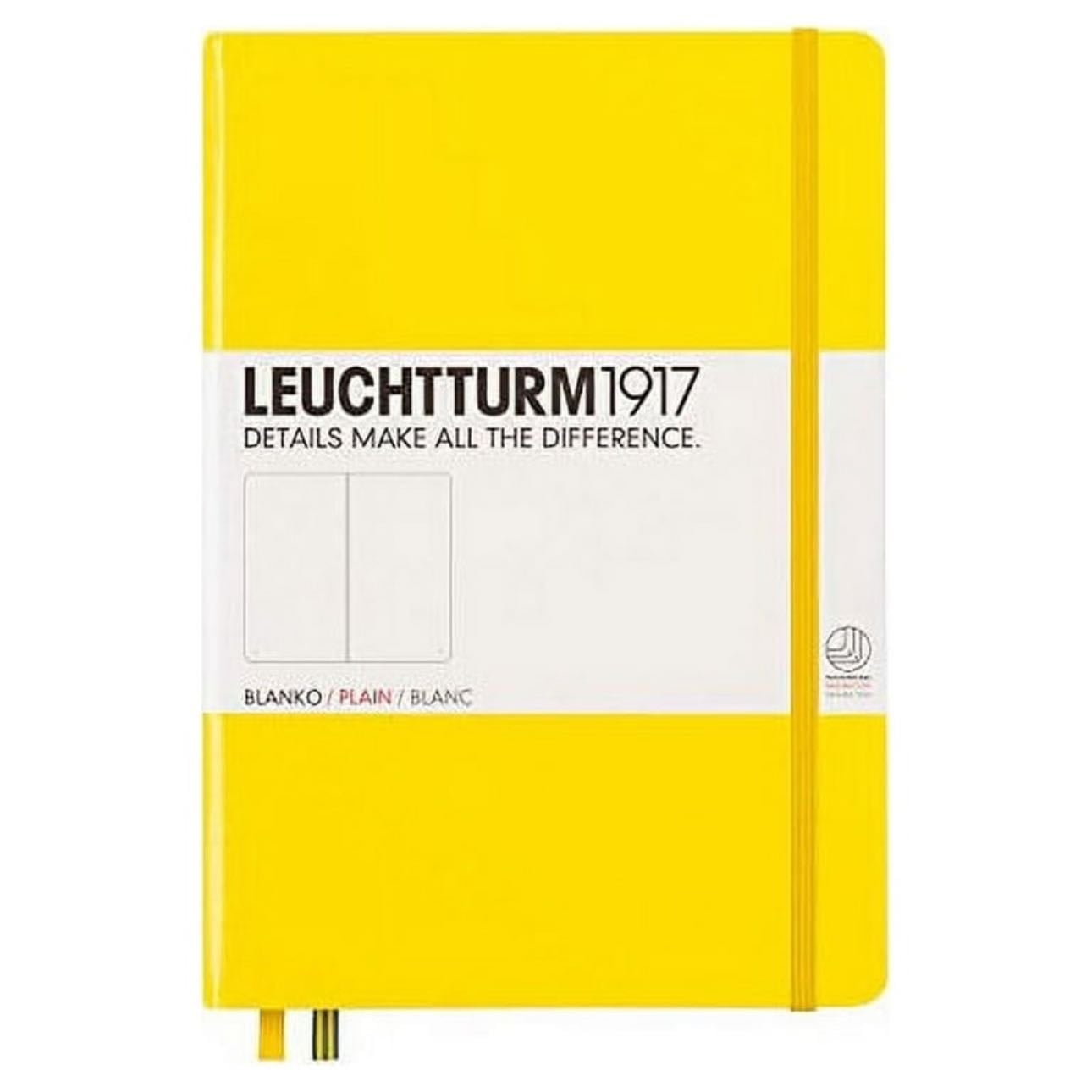 Hardcover, Medium A5, Plain Notebook (Lemon) - by Leuchtturm1917