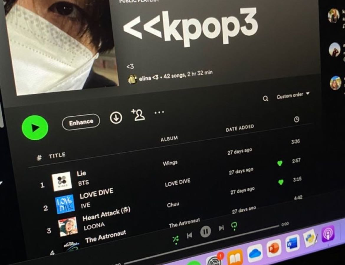 Lista de musica (kpop) ˙⋆✮
