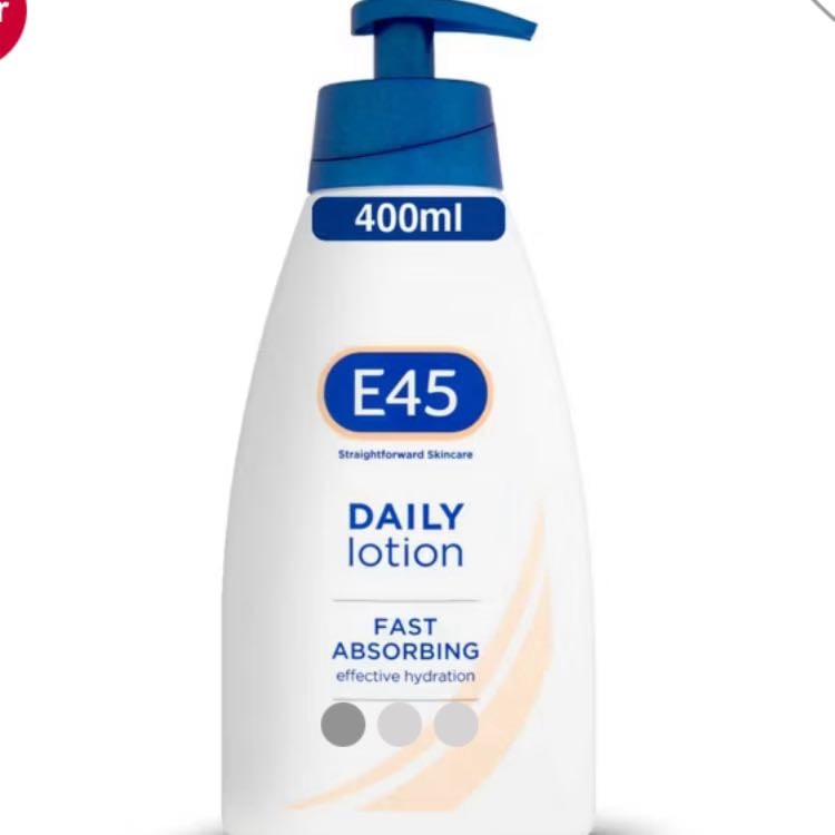 E45 daily lotion - £5 - boots!