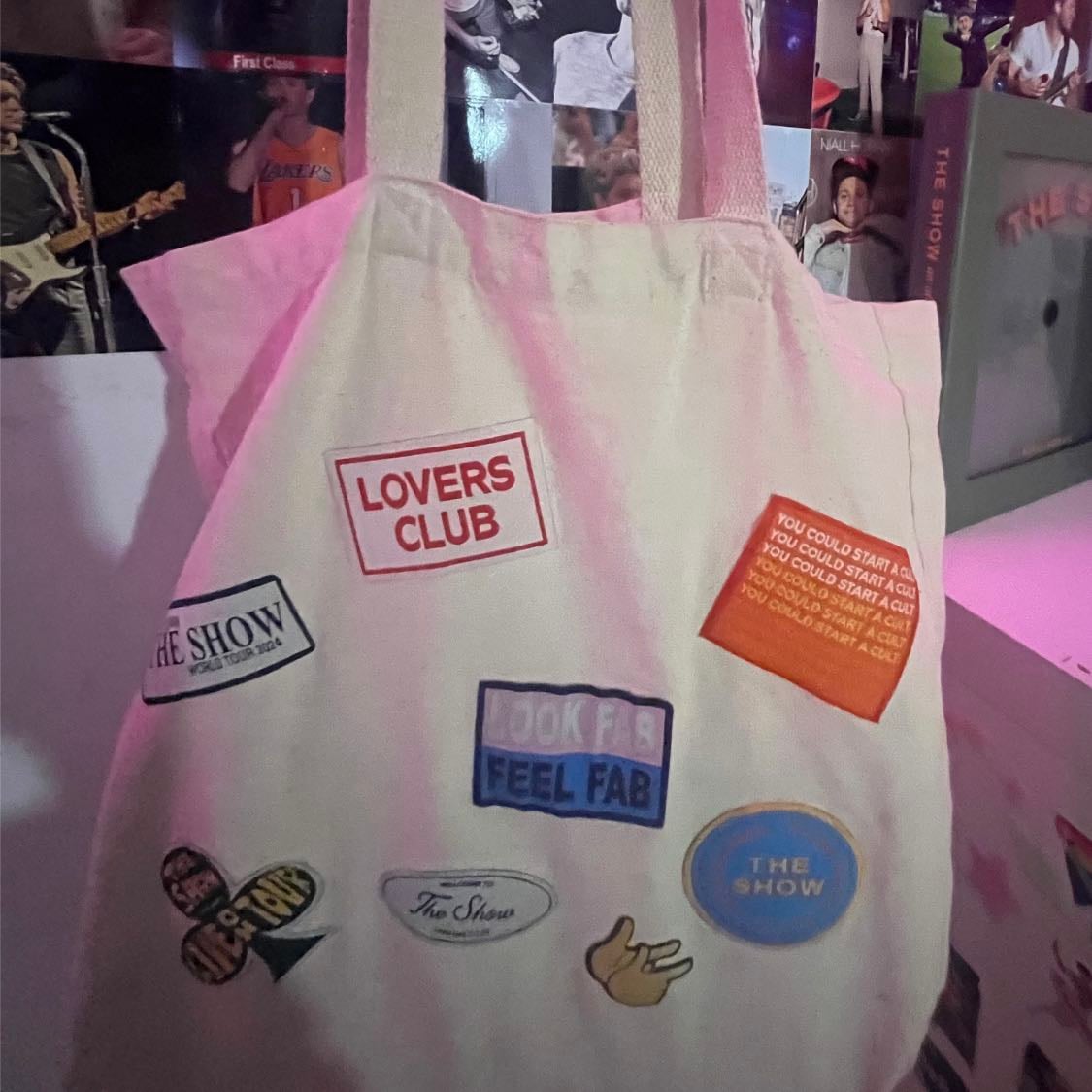 Nialls The Show Patchwork Tote Bag - 9/10 super cute but the patches started to fall off at some point but it fine if you just sew them on and you can fit a lot in the bag