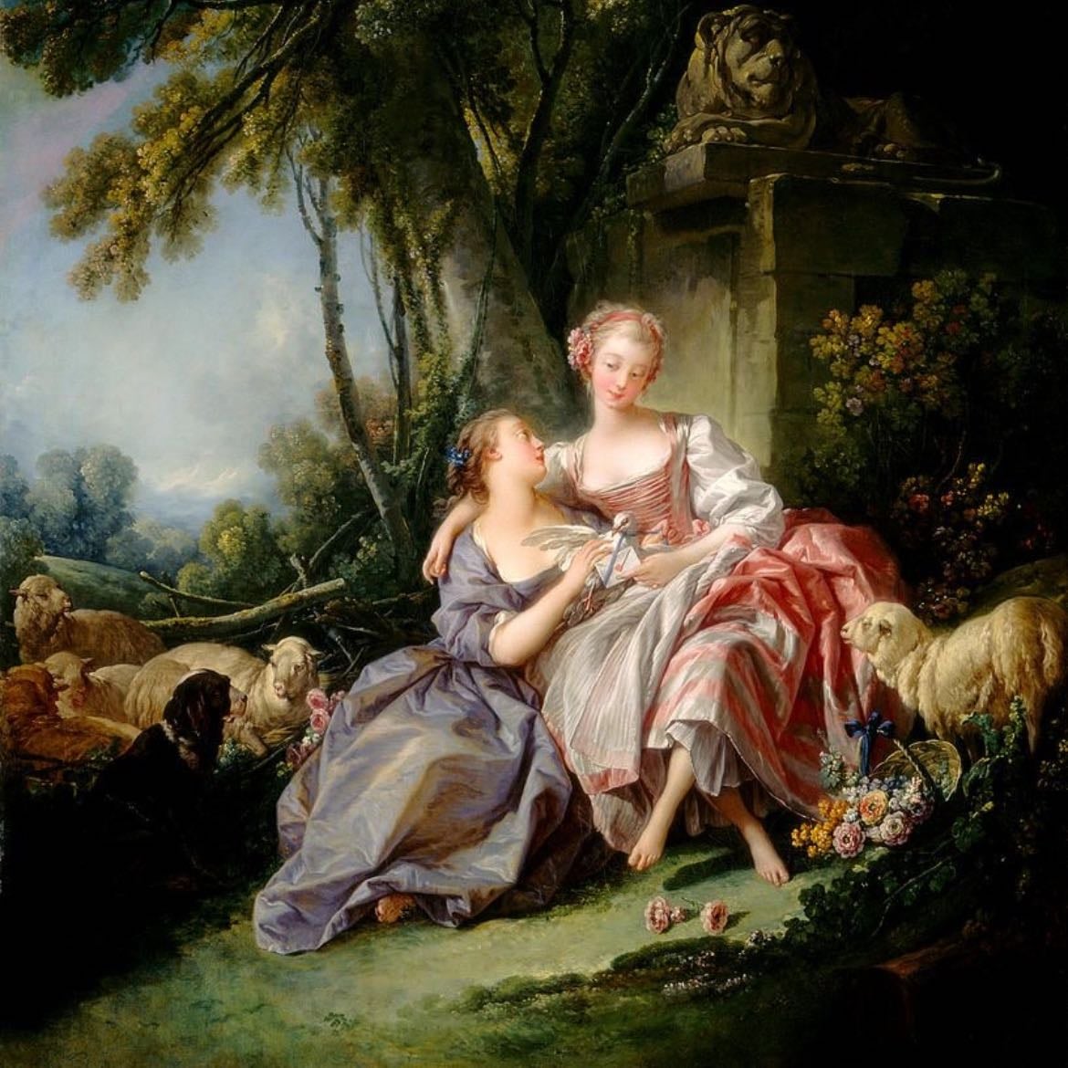 The Love Letter - Painted by François Boucher, 1750