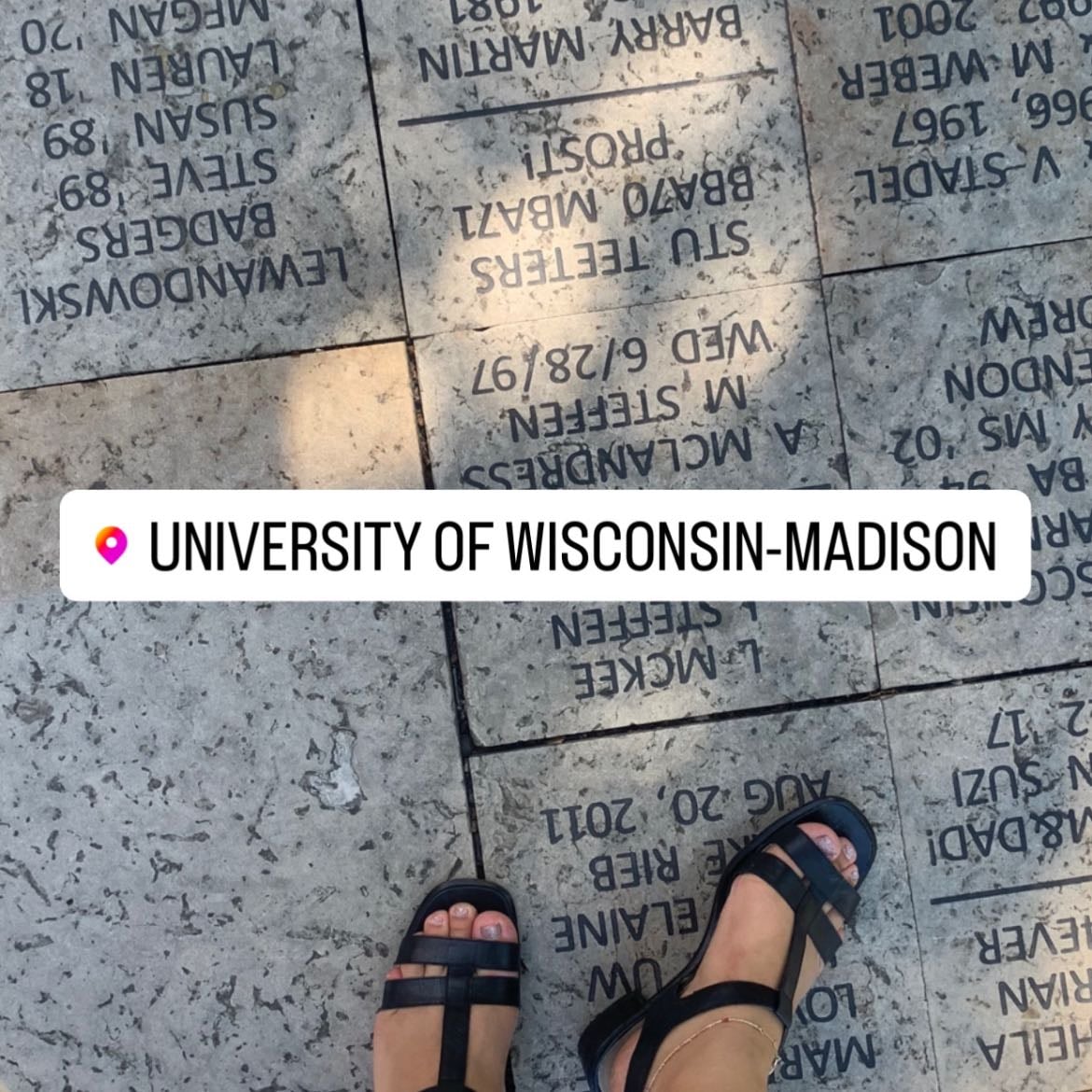 University of Wisconsin - Lovely ice-cream and view of the lake