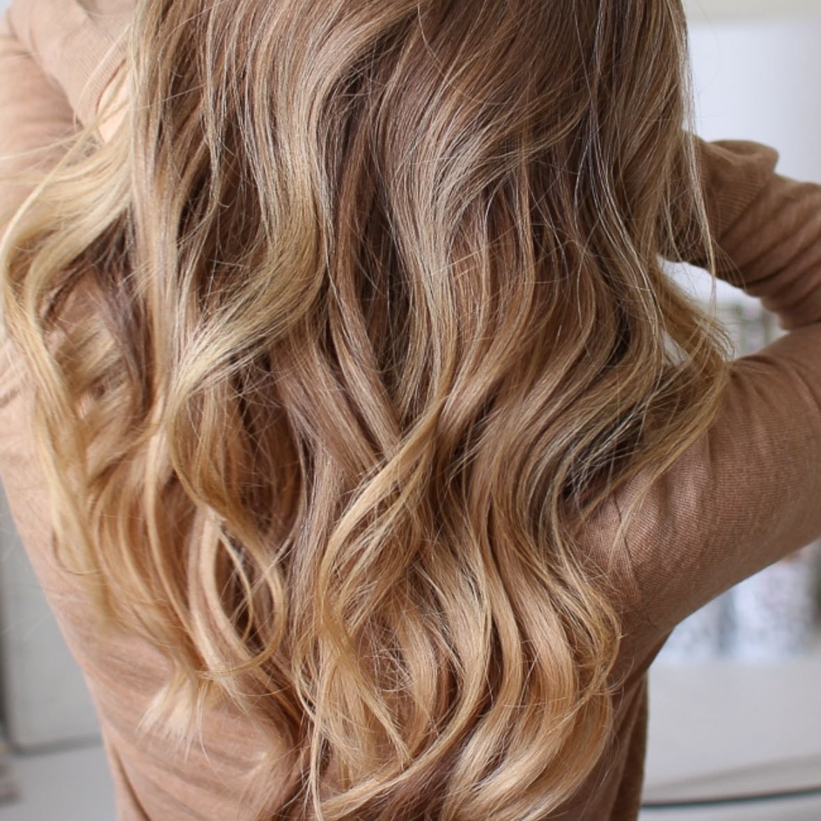 Curled hair