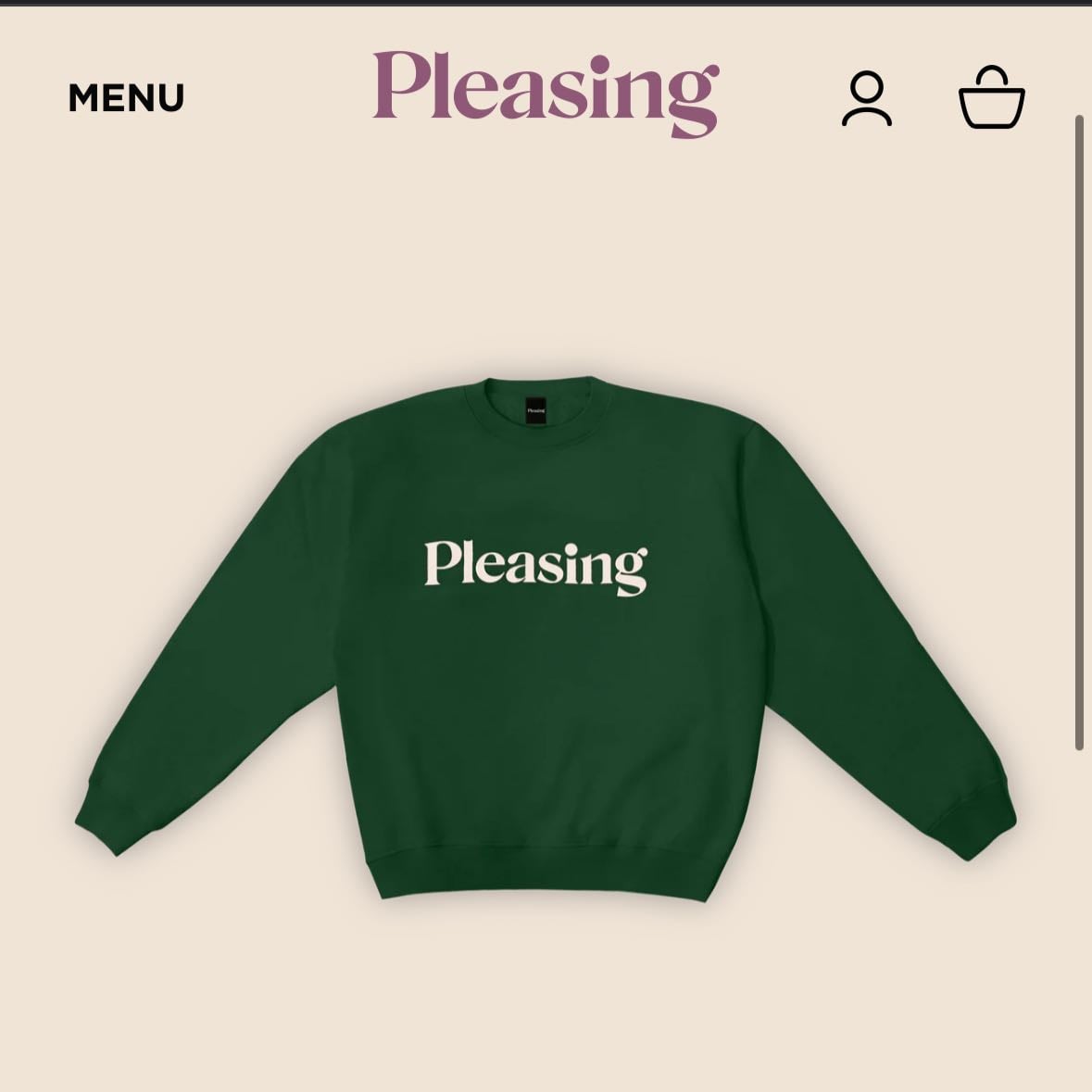 pleasing crewneck forest green - Its so pretty😔