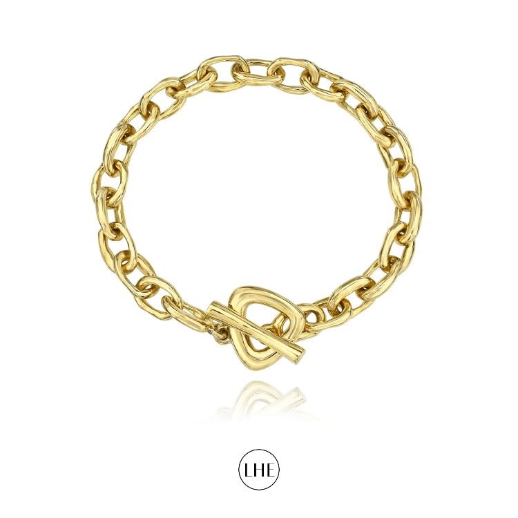 Atlantis Chain Bracelet with Trillion Toggle - Logan Hollowell