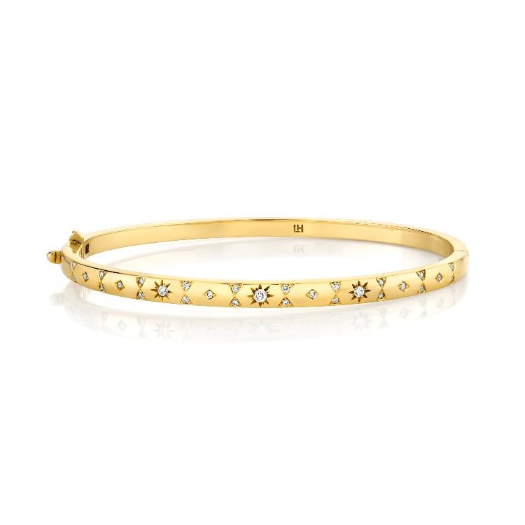 Baby Star Set Pavé Diamond Bracelet - Logan Hollowell