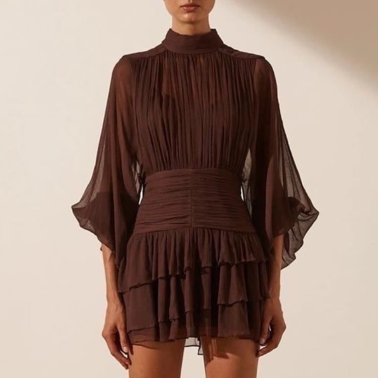 Olympia Rushed Mini Dress