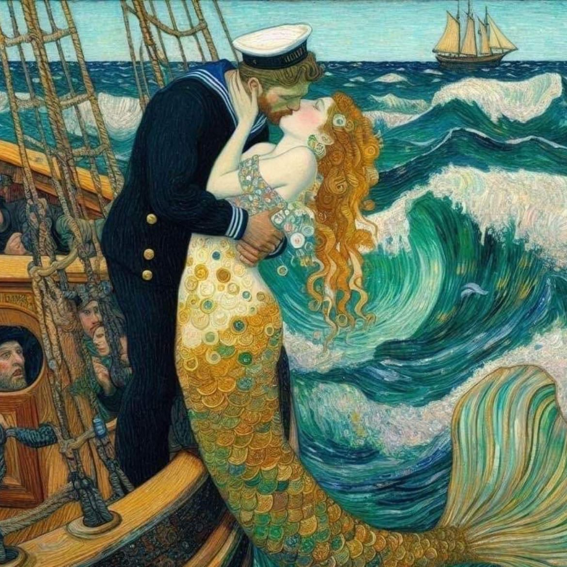 mermaid and sailor