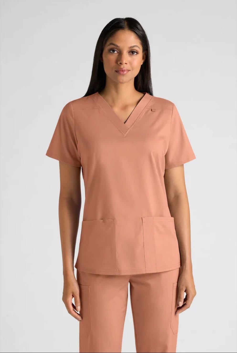 Butter-Soft Stretch - UA Butter-Soft STRETCH V-Neck Scrub Top, Plus Size Scrubs