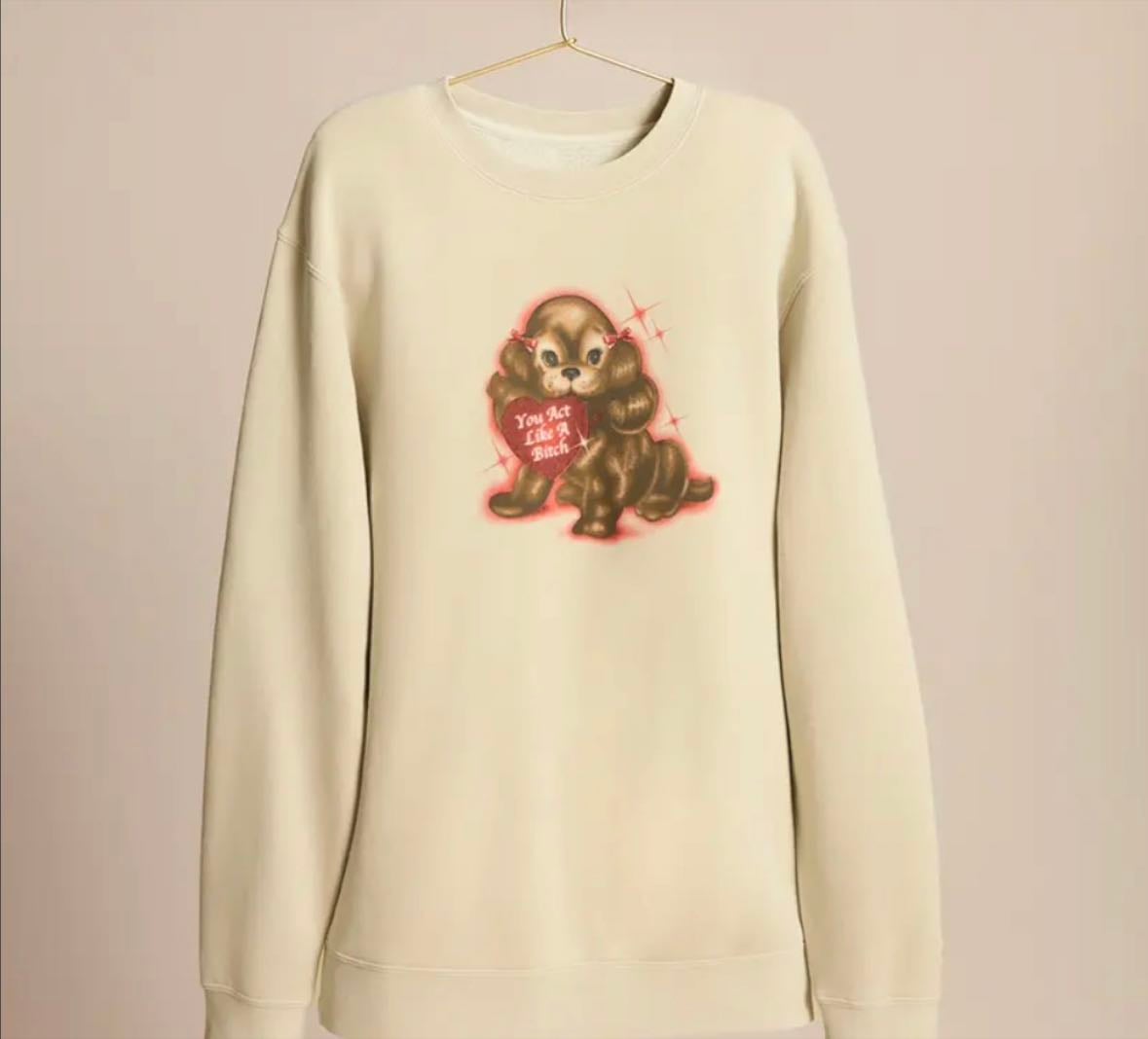 like a bitch crewneck hoodie - Soooo cute