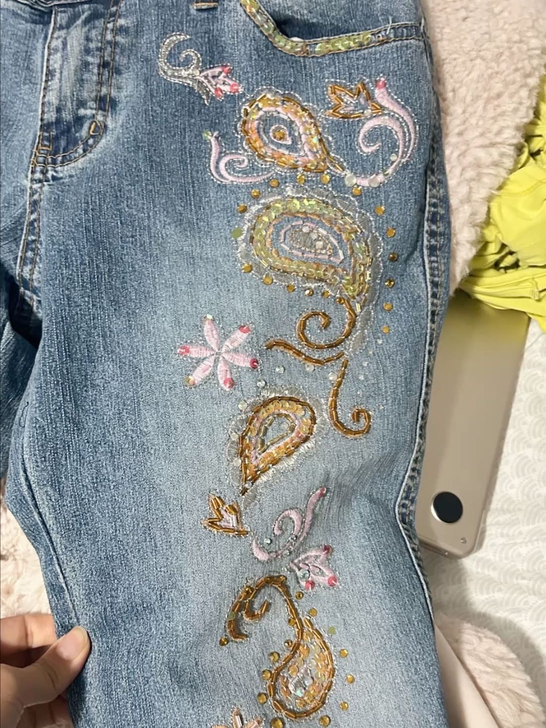 Embroidery Jeans