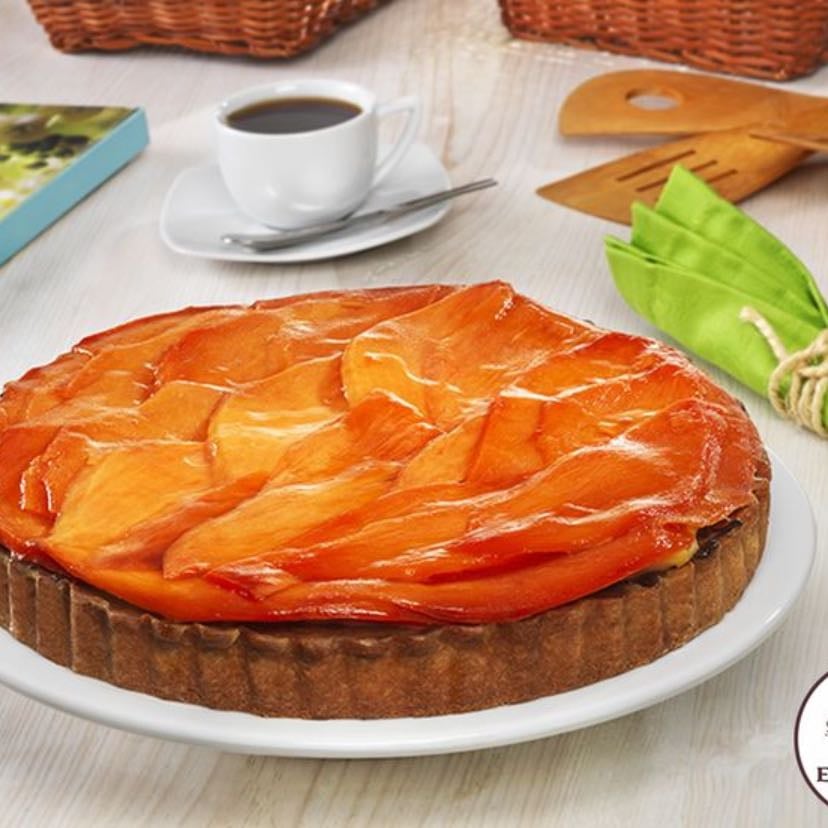 Tarta de mamey con chocolate