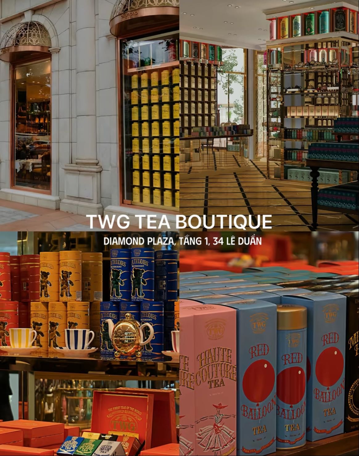 TWG Tea boutique - Diamond plaza, tầng 1, 34 Lê Duẩn