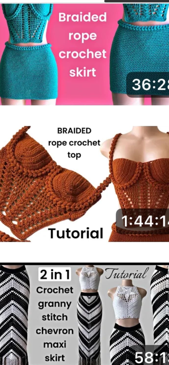 braided rope crop top