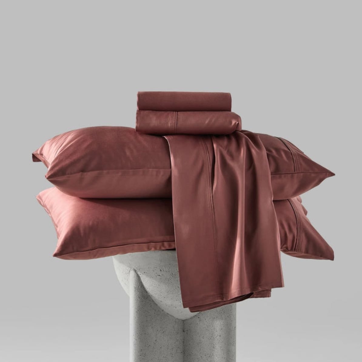 Iced Cooling Sheets + Duvet cover set - Rosewood - Hush