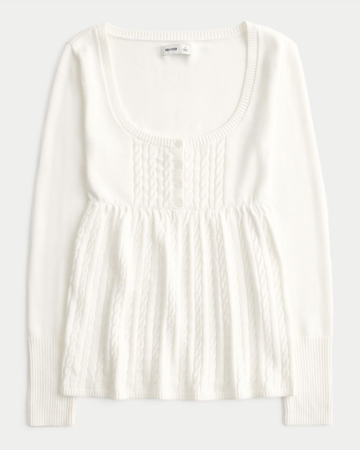 hollister babydoll sweater