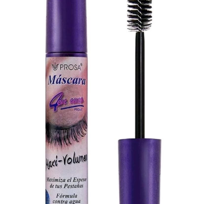Rímel 1 PROSA - este es el rímel que más ocupo, el de tapa morada maxi volumen y de los mejores que tiene prosa