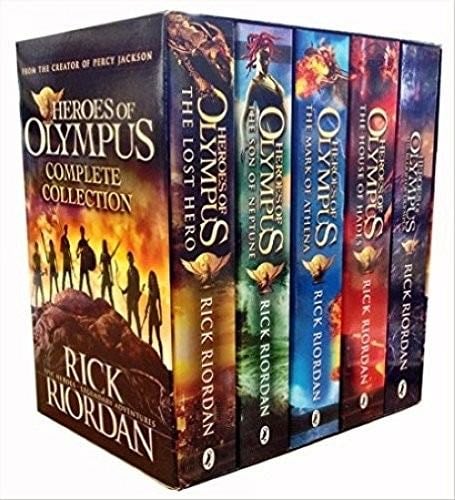 Heroes of Olympus Complete Collection 5 Books Box Set -The Lost Hero/The Son of Neptune/The Mark of Athena/The Blood of Olympus by Rick Riordan - Rick Riordan · 1809