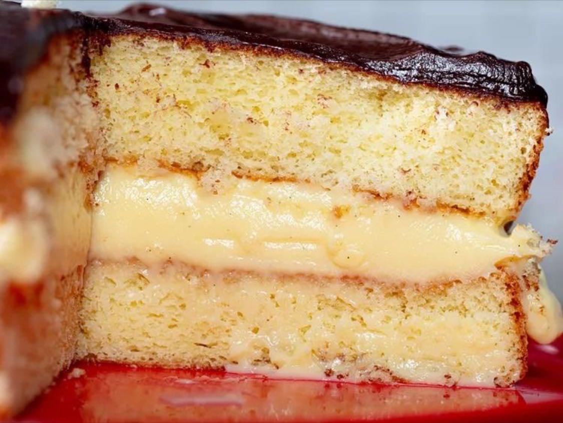 boston cream pie - I CHANGED MY MIND fav treat nibble nibble