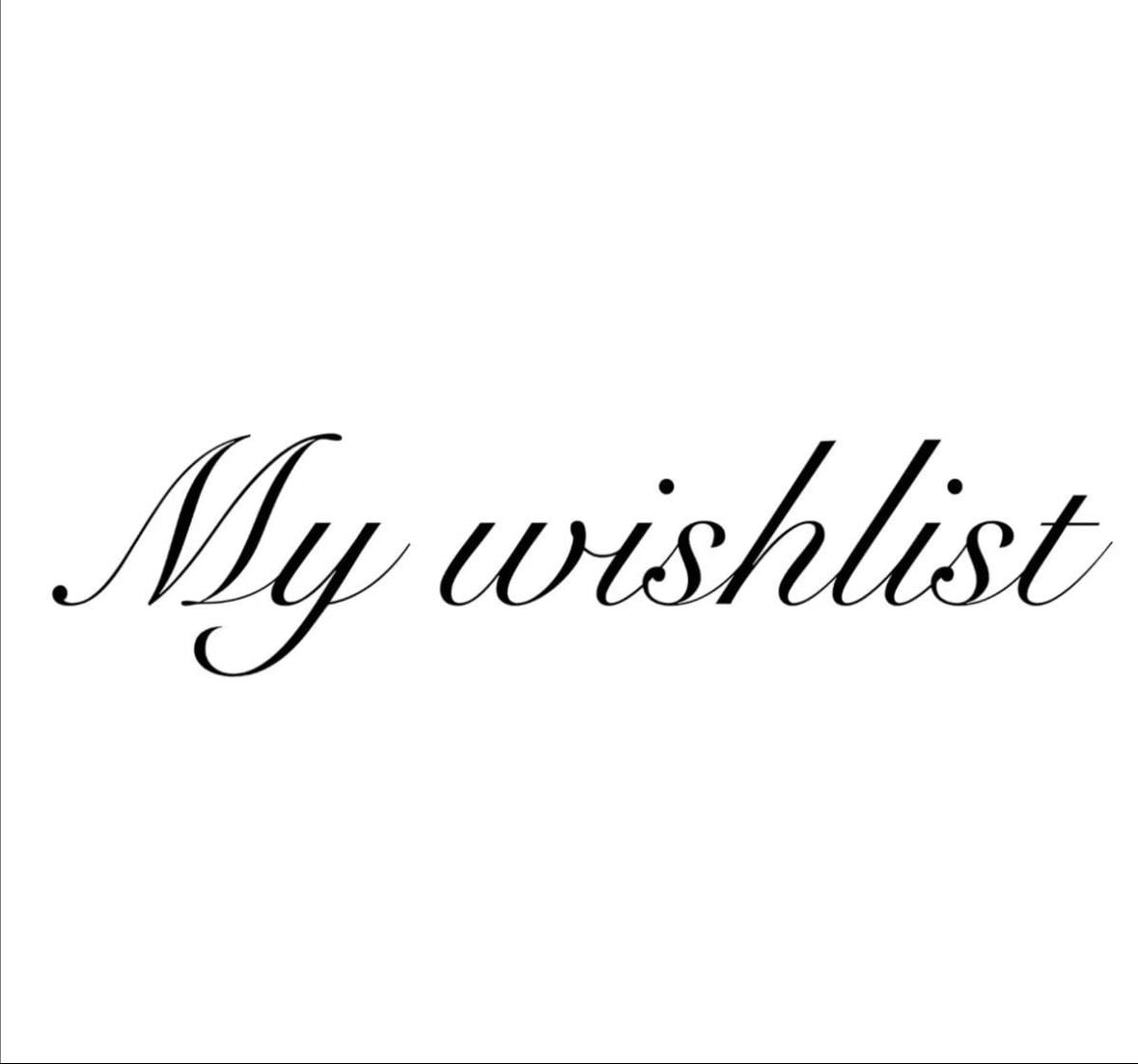 Wishlist - Products hypelist by Nini